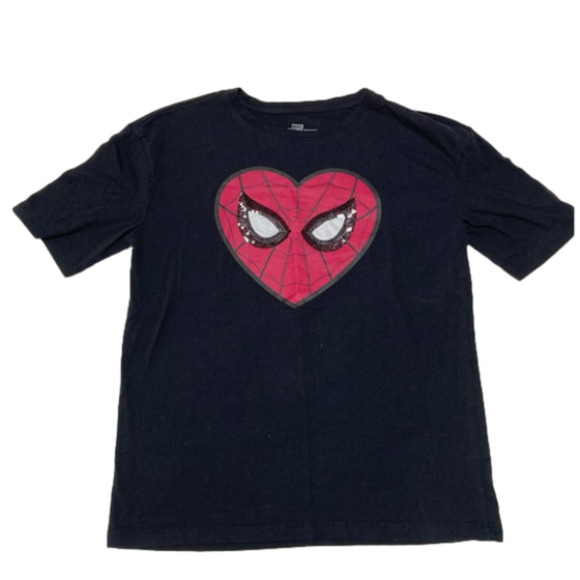 Marvel Tops - Marvel BLACK SUPERMAN T-SHIRT - Size Medium